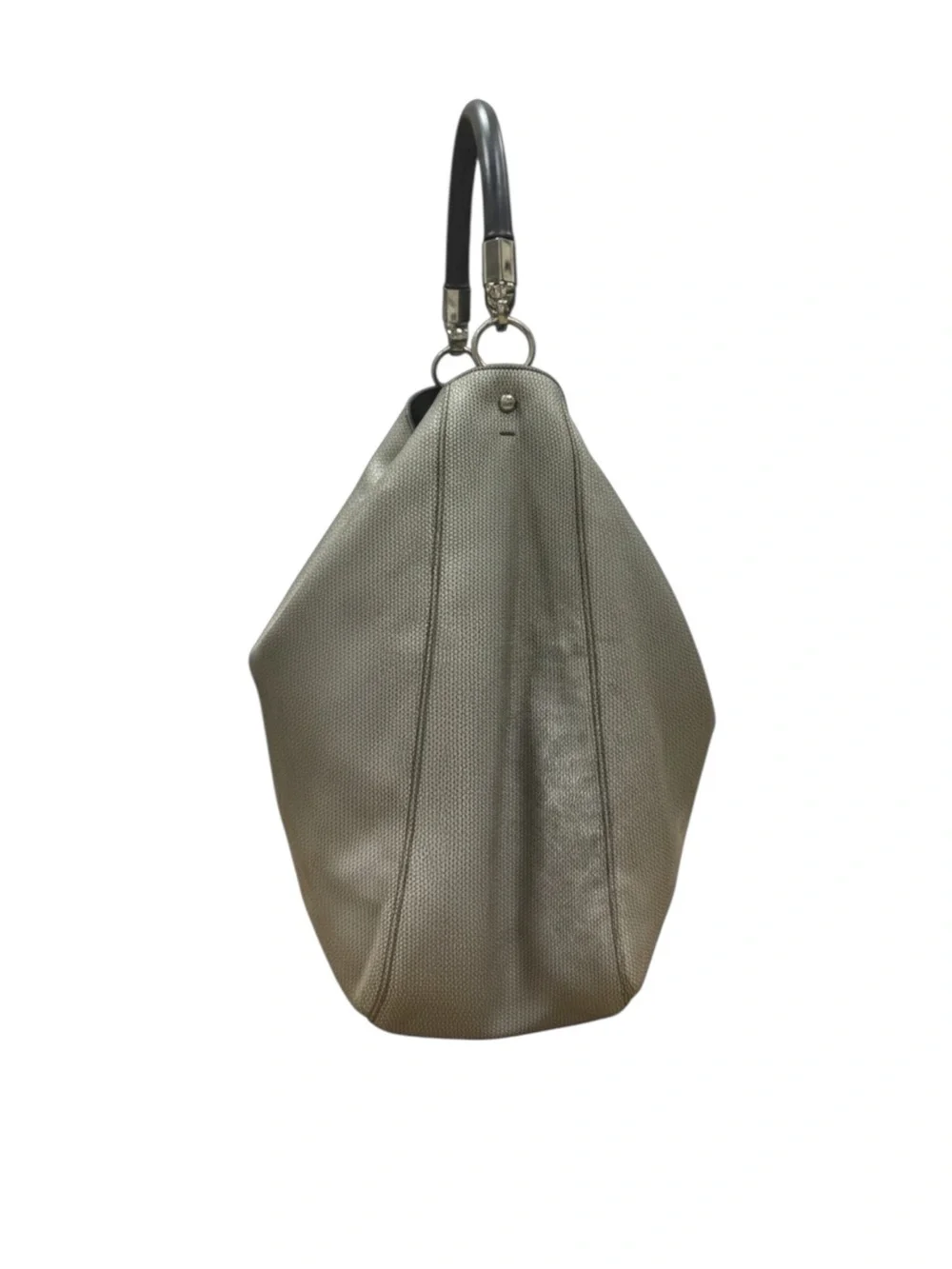 Yves Saint Laurent Vintage Olive Gray Exotic YSL Rive Gauche Roadie Hobo Bag